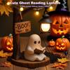 Cute Ghost Reading Lantern Home Ofice Night Light Desktop Ornament Creative Halloween Party Gift Novelty Halloween Decoration