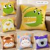 INS Cute Animals Cushion Cover Soft Plush Fabric DoubleSided Printed Cushion Covers for All Seasons Modern Home Decor