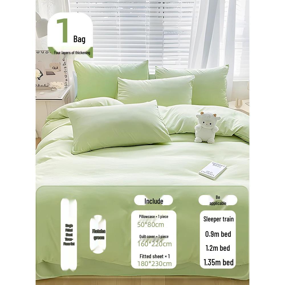 Wash-Free Disposable Bedding Set: Thickened Double Bed Sheets, Duvet Covers, Pillowcases, and Fitted Sheets - Ideal for Travel and Hotel Use.