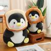 Influencer-Inspired Dondon Penguin Milk Tea Plush Toy - Cartoon Penguin Animal Doll for Children