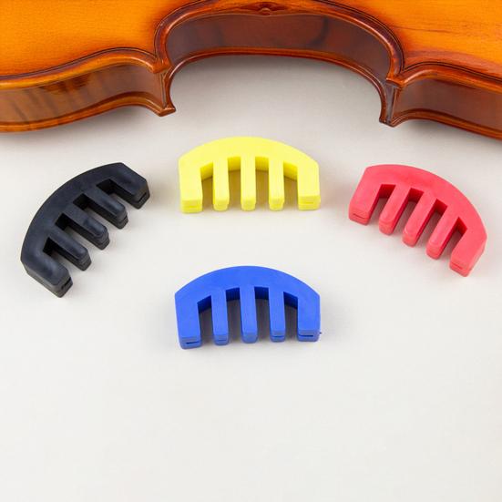 5 Stück Gummi Geige Dämpfer für 3/4 4/4 Geigen Klauenstil Geige Übungsdämpfer Geige Dämpfer Zubehör für Musiker Anfänger