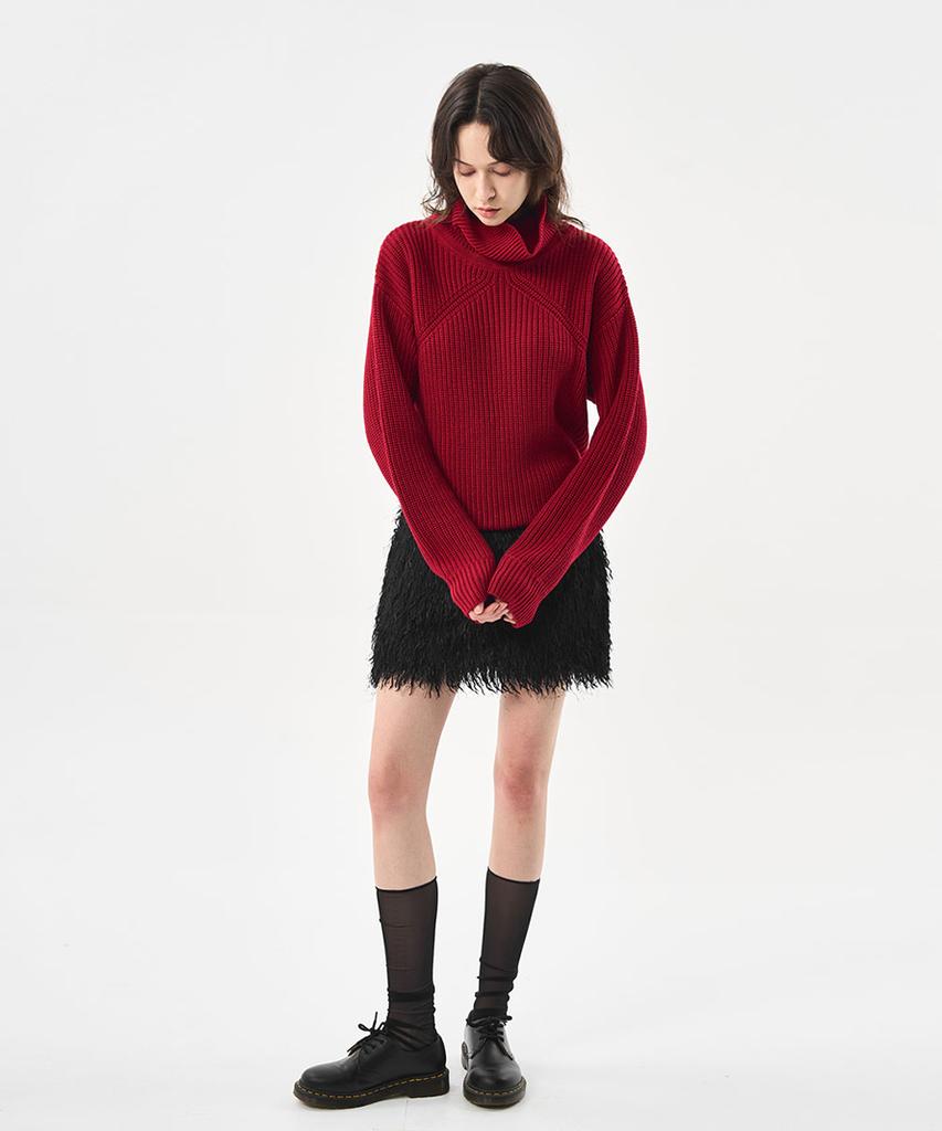 Laneonkyulleoseu Merino Pullover Wool Knit_Red