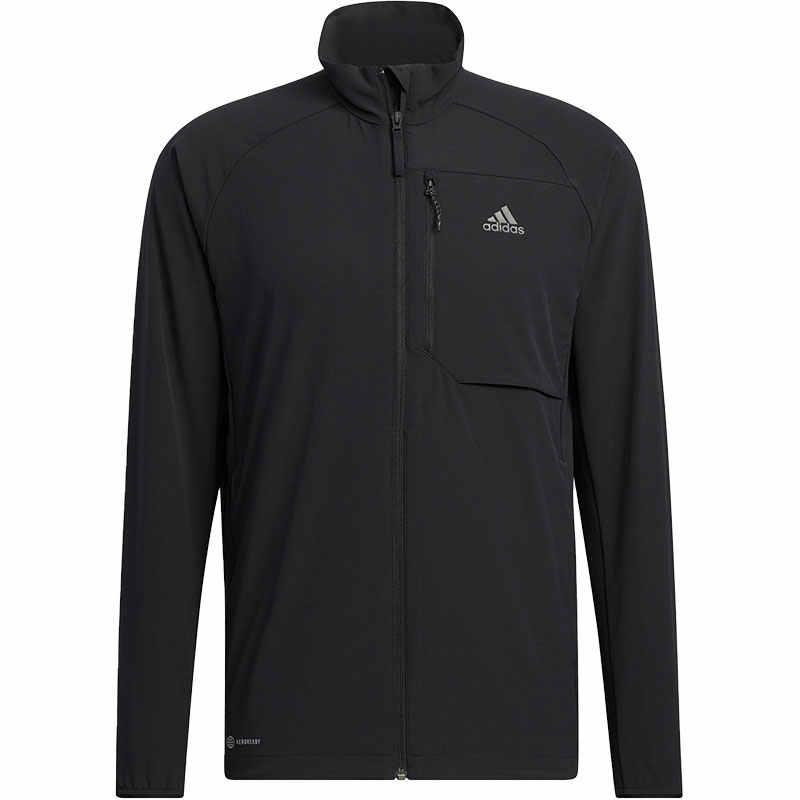 adidas Jackets Men's Black Stand Collar Moderate Other HE7377