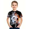 Sports Football 3d Print Tee Shirt Kids Boys Clothes Short Sleeve Casual Children's Clothing Fashion T Shirt