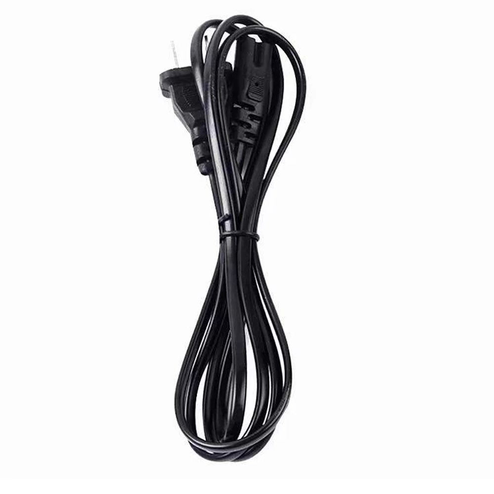 Cable 2-Prong Pin Electric Cord EU Extension Cord C7 Power Cable 2Pin Power Cable Power Supply Cord