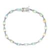 Opal & Tanzanite Tennis Bracelet - 925 Sterling Silver