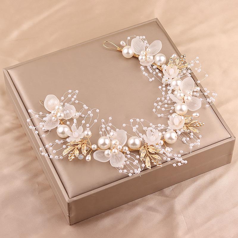 Women Accessories Elegant Pearl Wreath Headwear Exquisite Bridesmaids Wedding Dresses Photography Headwear Accessories Gifts