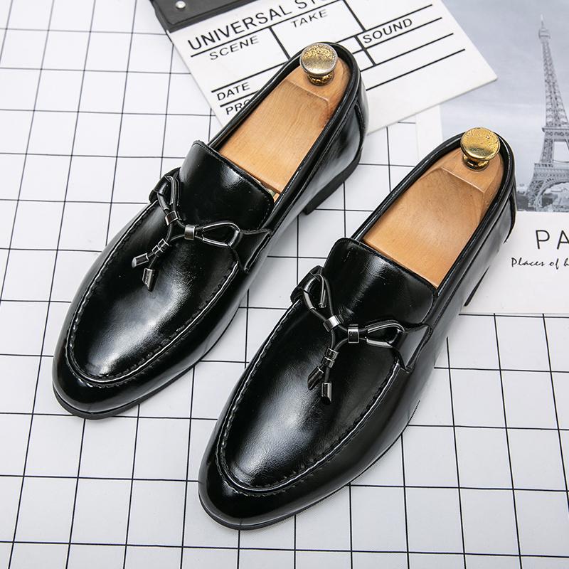 Wysokiej Jakości Męskie Mokasyny z Frędzlami Formalne Skórzane Buty Męskie Buty Codzienne Wygodne Oddychające Buty Codzienne Markowe Buty do Jazdy