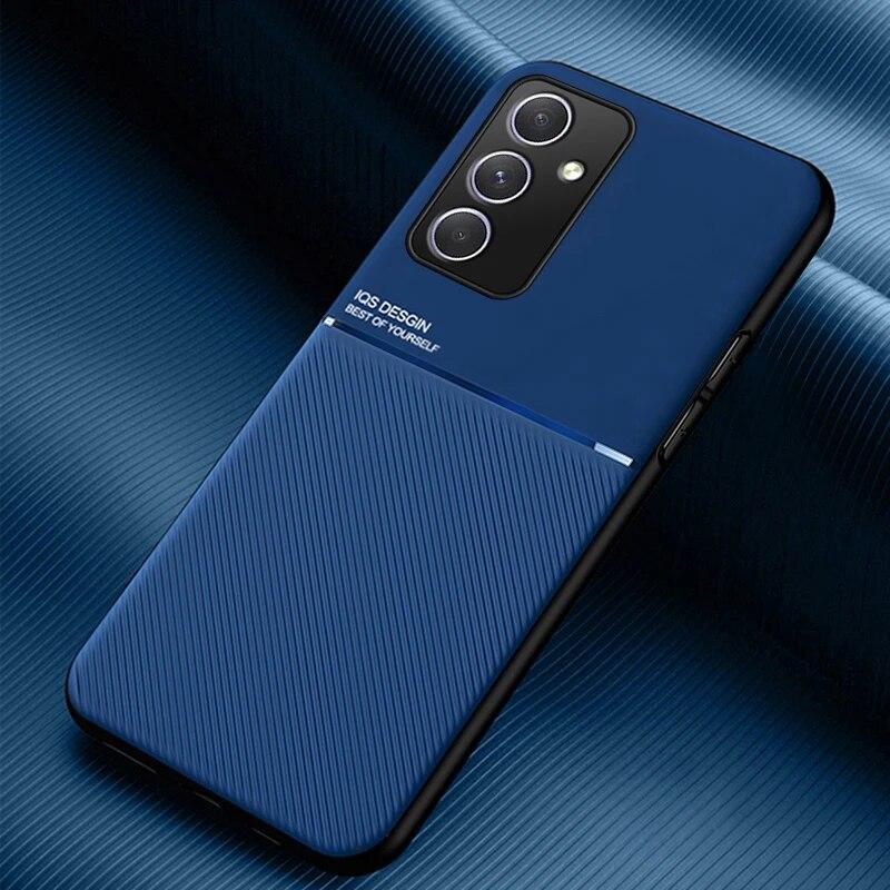 Magnetic Car Holder Silicone Cover for Samsung Galaxy S23 Ultra A34 A14 A34 A54 5G Soft Frame Protection Case
