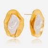 Niche Light Luxury Design Elegant Style Pearl Earrings 18K Gold Earrings Jewelry