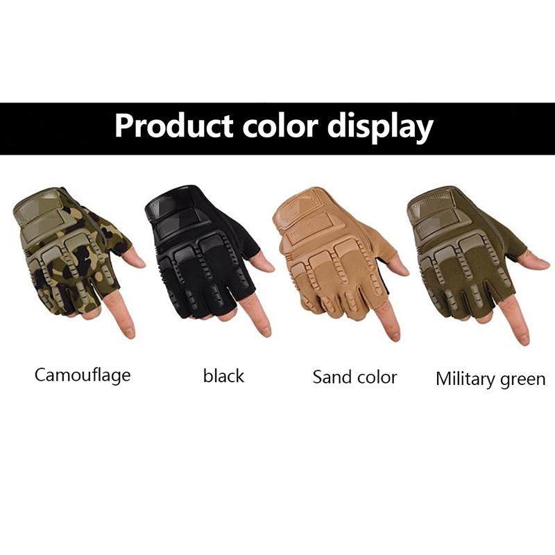 Outdoor Tactical Gloves Military Half-Finger Fishing Riding Sports Unisex