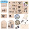 Montessori Busy Board DIY Accessories Unlock Door Latch Anti Theft Lock Wheel Educational Toys Sensory Training For Children Toy