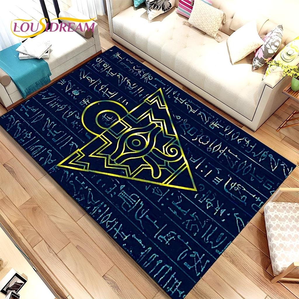 Yu-Gi-Oh MONSTER CARD Anime Area Rug Large,Carpet Rug for Living Room Bedroom Sofa Doormat Decoration,Kids Non-slip Floor Mat 3D