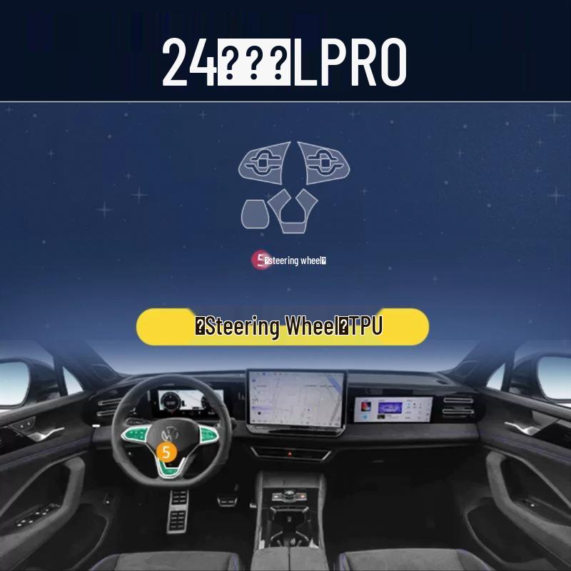 Volkswagen Tiguan L/X Console Screen Protective Film for Interior Decor