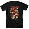 26 The Flash Glow T Shirt Licensed Comic Book Tee Black Unisex T-Shirt