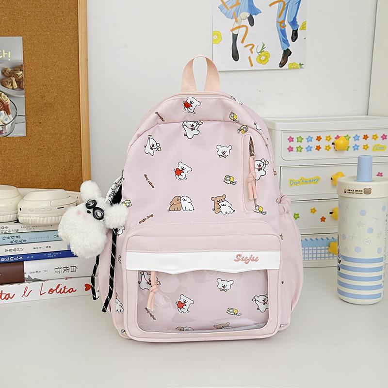Cartable nouveau sac à dos imprimé chiot de dessin animé sac à dos collège sac à dos ins niche haute valeur