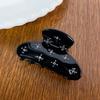 Bofeiya Diamond-Studded Acrylic Flower Hair Clip - Elegant, Luxurious, Simple Hair Accessory