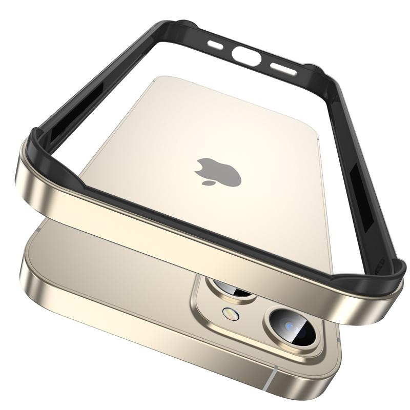 Armor Metal Bumper Case for IPhone 15 Pro Max 14 Plus 13 12 Mini 11 SE 2022 2020 Silicone Soft Shockproof Phone Cases