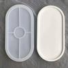 1pc Oval Coaster Epoxy Resin Clay Casting Silicone Mould Tray Storage Gypsum Tray Mold DIY Jewelry Tray Dishes