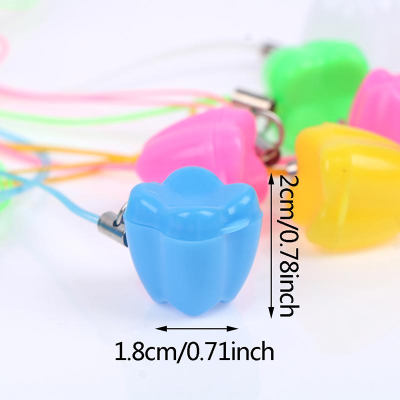 10Pcs Colorful Baby Kids Tooth Storage Box Organizer Milk Teeth Keepsake Holder