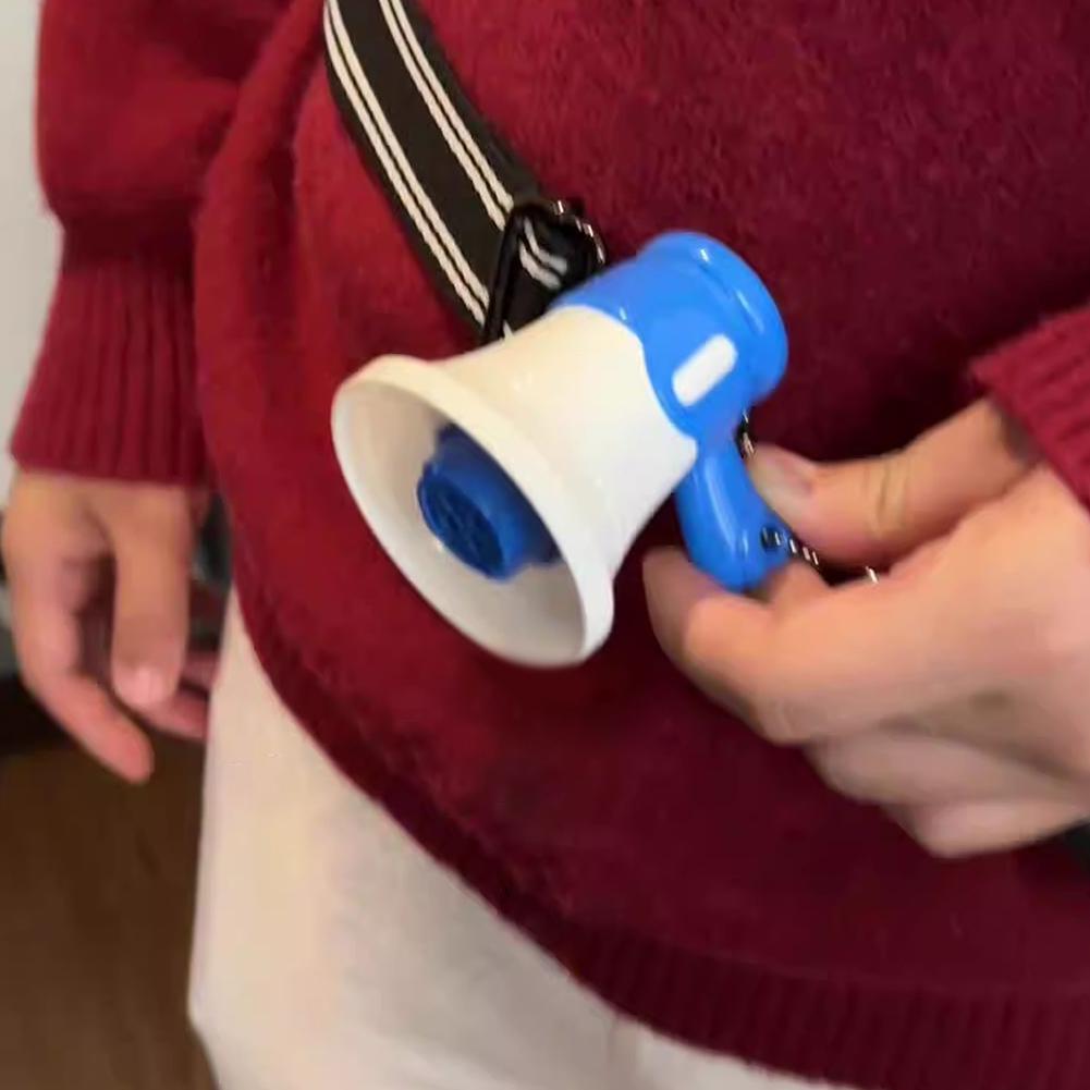 New Loudspeaker Keychain Ornament Small Speaker Backpack Ornament Recording Mini Amplifier Ultra-small Megaphone