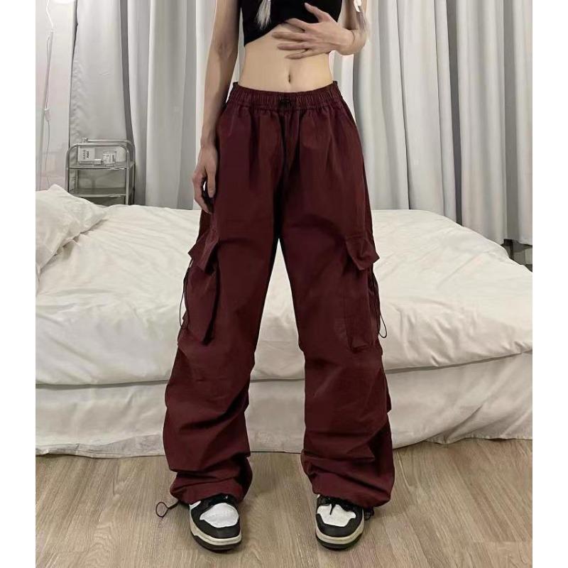New Summer Work Pants for Men's Japanese Retro Charge Pants Loose Multi-pocket Parachute Casual Trousers