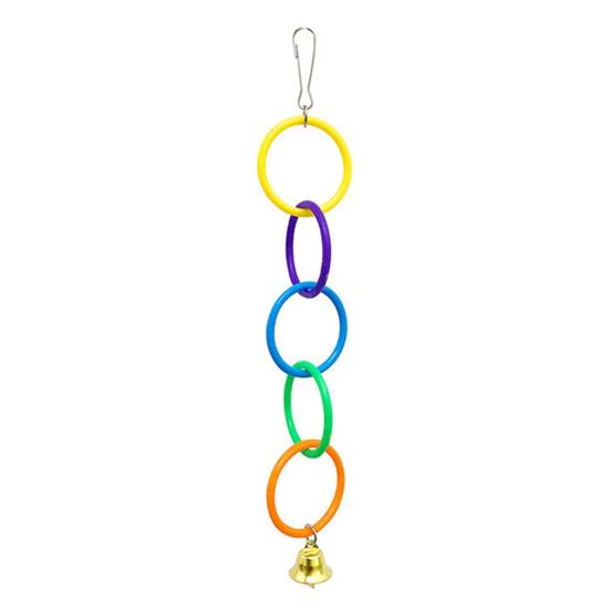 Parrot Climbing Ring Toy Bite-Resistant Plastic Swing for Cockatiels Climbing Bird Accessory for Small Medium