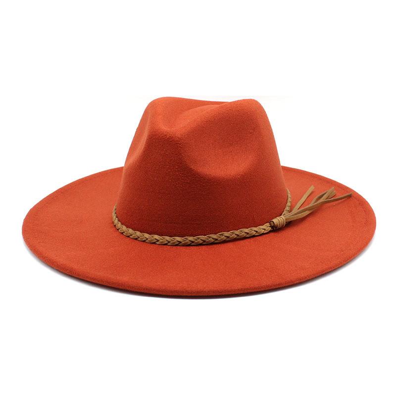 Vintage Wool Felt Fedora Hat With Wide Brim For Outdoor Travel And Casual Wear