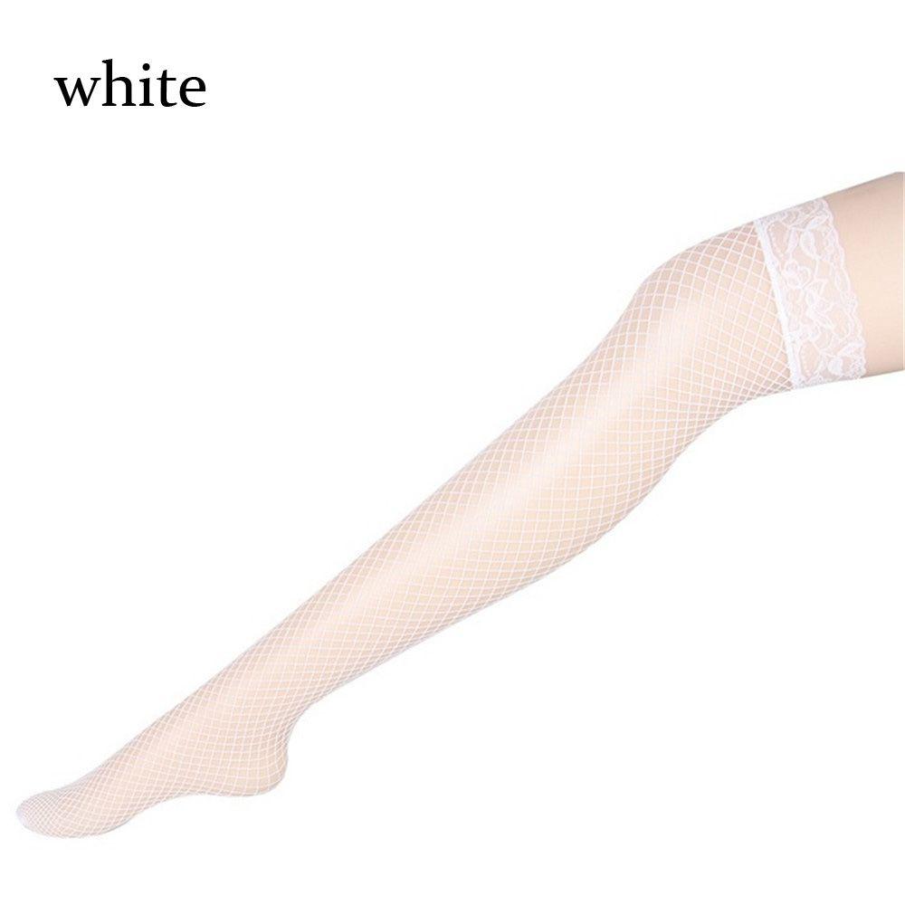 Pantyhose Plus Size Thigh Sheer Knee High Stockings Women Lingerie Hollow Out Mesh Fishnet Stocking