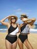 Costum de baie model zebră alb-negru, cu efect de subțiere, pe un umăr, pentru femei Costum de baie model zebră alb-negru, cu efect de subțiere, pe un umăr, pentru femei XXL