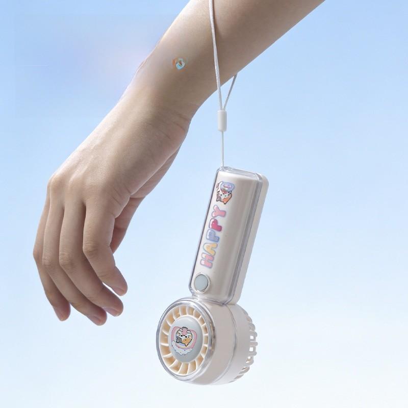 Cartoon Mini USB Handventilator mit 3 Geschwindigkeitsstufen für Studenten und Reisen