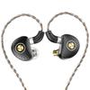 LINSOUL TRN TA3 2DD+1BA Hybrid HiFi Dynamic Earphones with Closed-Back Design, Re-cableable, 3.5mm Stereo Plug (10mm Bass + 6mm Mid-Treble),