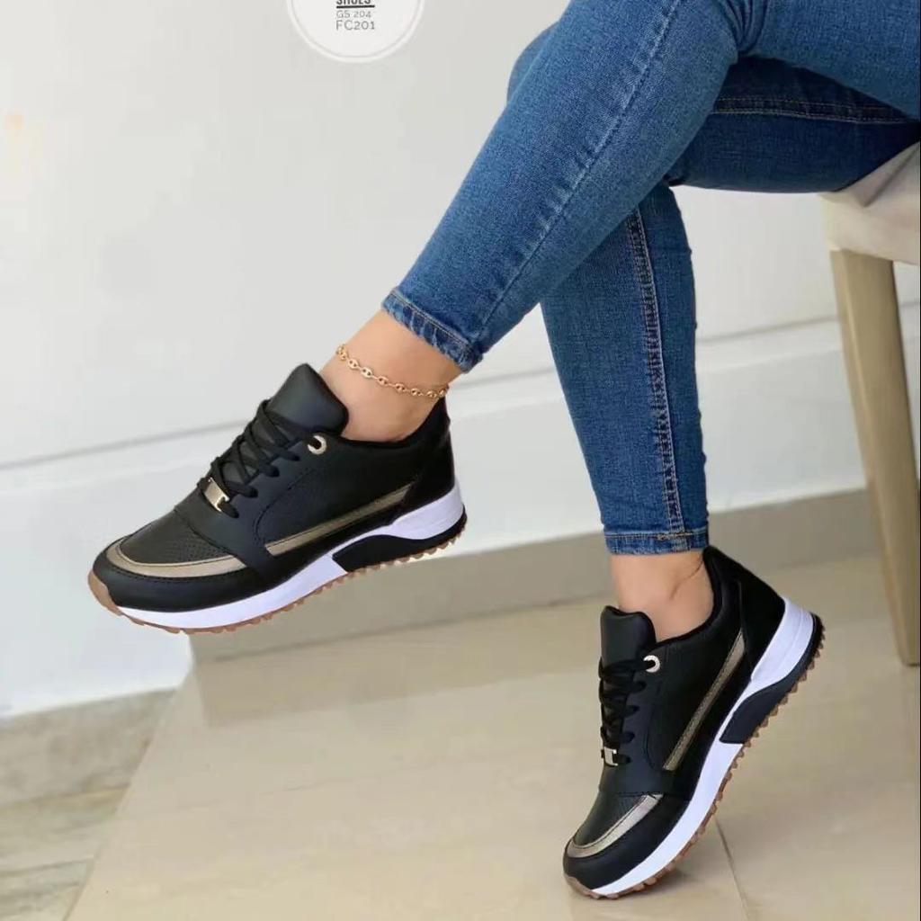 Women Platform Shoes Patchwork Woman Casual Shoes Sport Shoes Ladies Outdoor Running Vulcanized Shoes