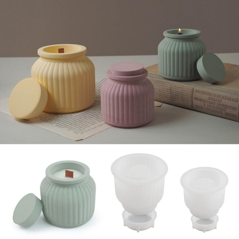 Crafty Silicone Mold for Cement Cup Jar Resin Casting Molds Jar Molds Resin Mold