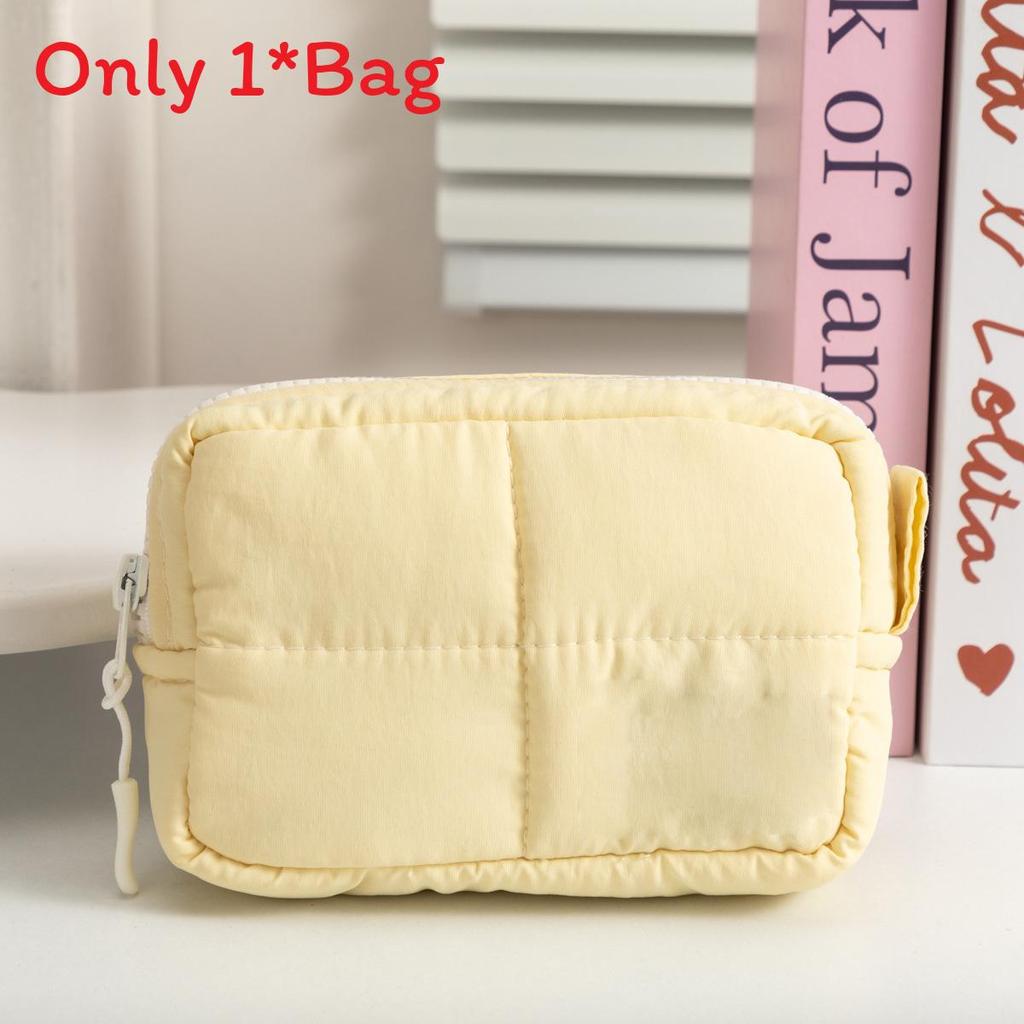 Borsa da Trucco Impermeabile in Nylon con Scomparti Multipli per Viaggio e Conservazione
