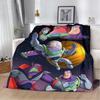 Buzz Lightyear Cartoon Print Throw Blanket Soft Warm Perfect for Home Travel Picnics Birthday Gifts