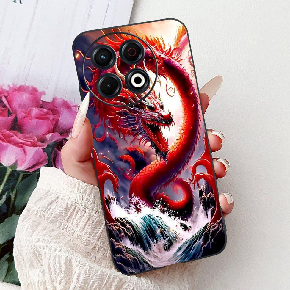 For Techno Spark 30 Pro 4G KL7 Cover For Tecno Spark 30 Pro 4G Case Luxury Butterfly Love Fashion Flowers Cool Lion Cute Painted