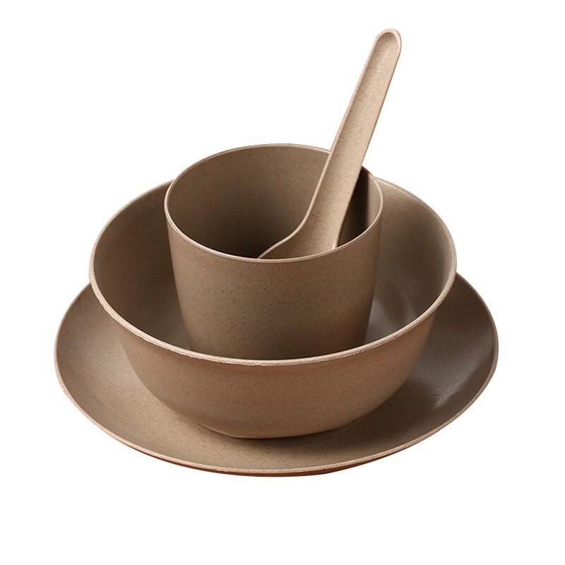 Eco-Friendly Rice Husk Disposable Oval Plates