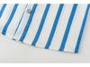 Boys' Striped Short-Sleeve Shirt & Overall Suit - European & American Style