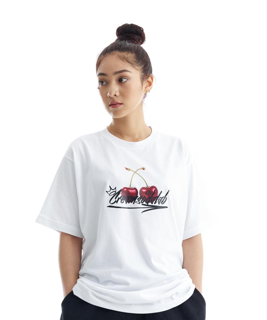 CREAM SODA LAB Cherry Logo Short Sleeve T-Shirt (Type A)