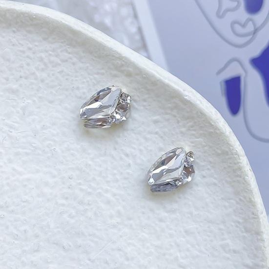 10Pcs Nail Art Rhinestones Sparkling Metal Ornaments Nail Art Accessories for DIY Crafts Nails Clothes Shoes Jewelry
