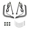 Black Chrome Motorcycle Headlight for Harley 96-13 Road/Street Glide & Road King
