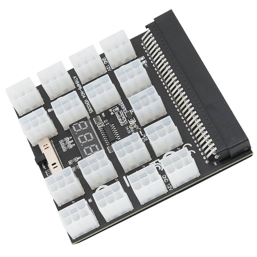 Power Supply Board Adapter 17 Position Distribution Converter Breakout PCB Module 12VBlack