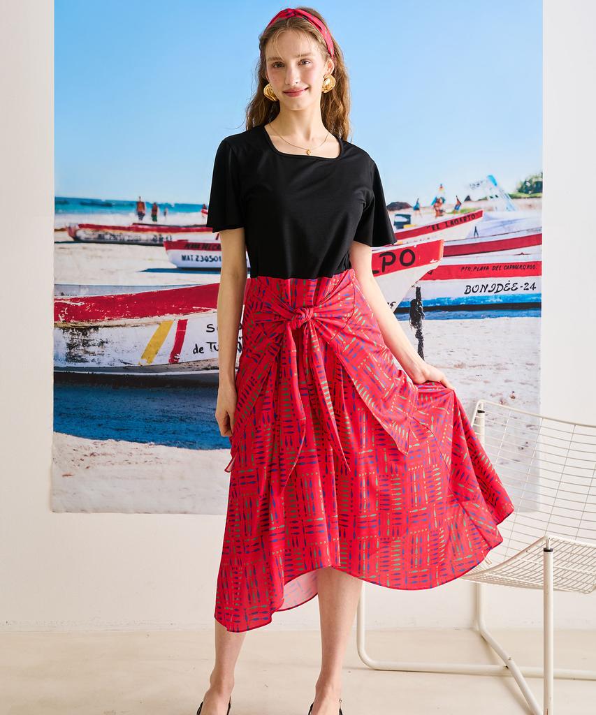 Bonide Square Neck Cover Dress Fish