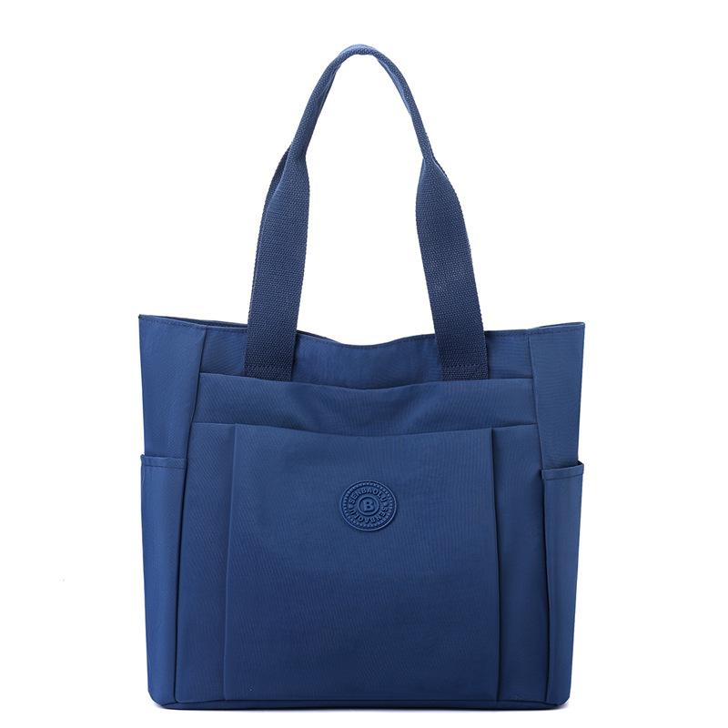 Damentasche Große Kapazität Einfarbige One-Shoulder-Handtasche aus Nylon