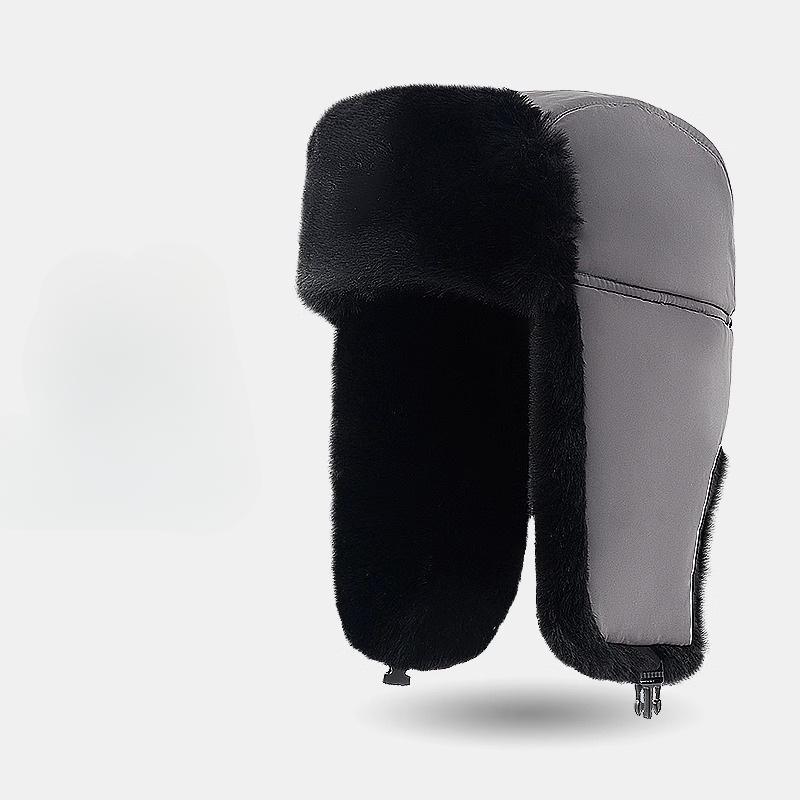 Men's Hats Autumn and Winter Lei Feng Hats Middle-aged and Elderly Outdoor Hats Windproof Riding Hats Women's Ear Protection and Warm Pilot Hats