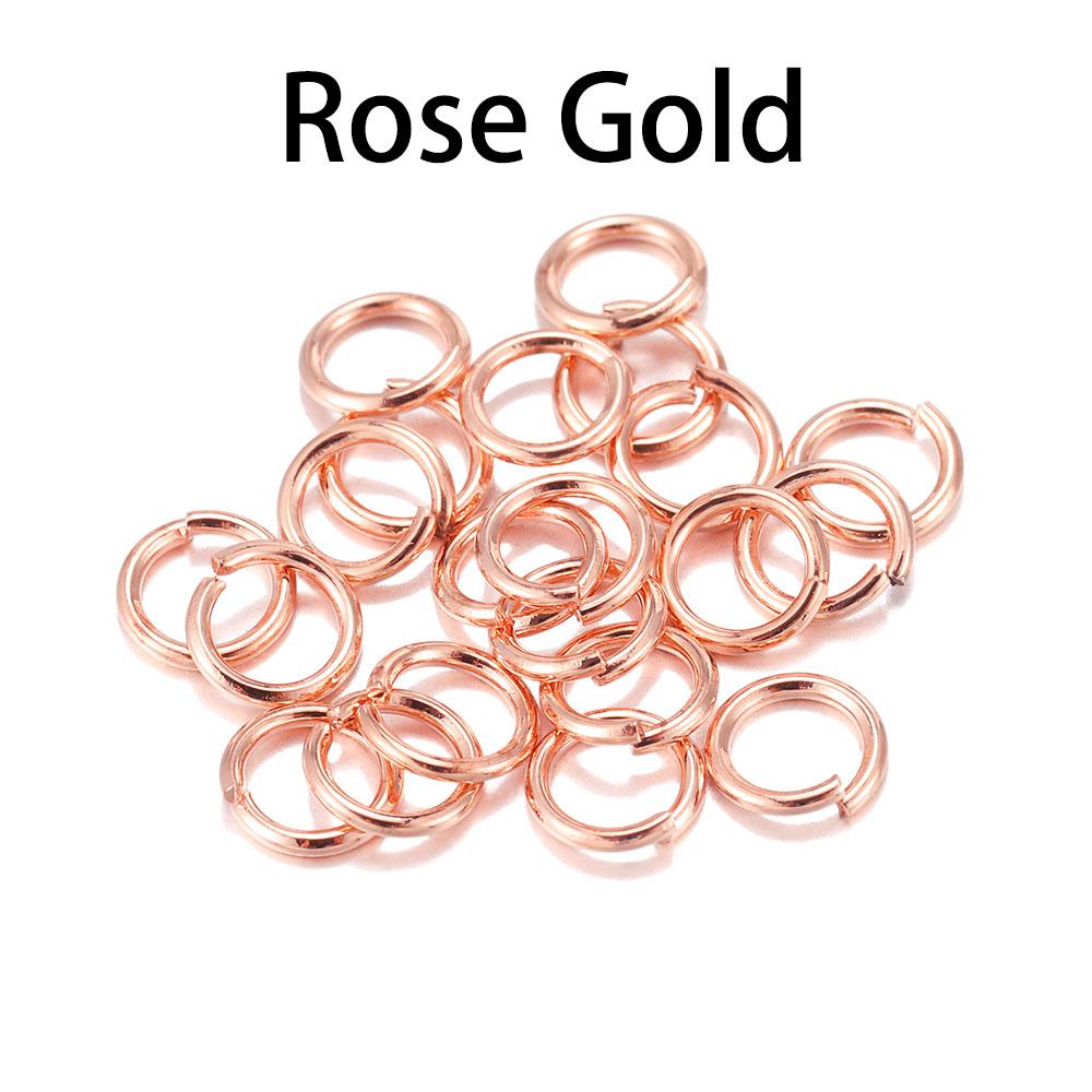 50-200Pcslot 3-20 Mm Jump Rings Split Rings Connectors For Diy Jewelry Finding Making Accessories Wholesale Supplies