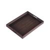 ZISIZ Walnut Wood Serving Tray with Handles