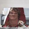 Heated Rivalry Ilya Rozanov Reaction Photo Knitted Blankets Flannel Cute Super Soft Throw Blankets Bedspread Quilt Multifunction