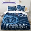 Tennessee Titans Patronen Beddengoed Set Dekbedovertrek Kussensloop Woondecoratie Cadeau (1 dekbedovertrek + 2 kussenslopen, zonder binnenkussen)